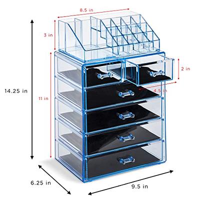 Sorbus Clear Acrylic Makeup Organizer - X-Large Organizers and Storage for  Make up, Cosmetics, Jewelry - 4 Drawers Stackable Makeup Organizer for  Vanity, Dresser, Pantry, Bathroom Organizer Countertop - Yahoo Shopping