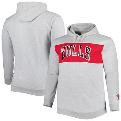 Men's Profile Heather Gray/Scarlet San Francisco 49ers Big & Tall Favorite Arch Throwback Raglan Pullover Hoodie