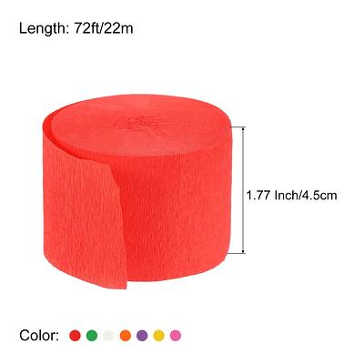 Crepe Paper Streamers 7 Rolls 72ft in 7 Colors for Party Decorations - Red/Orange/Yellow/Green/White/Pink/Purple  - Yahoo Shopping