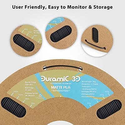 DURAMIC 3D Matte PLA Filament 1.75mm, 1kg Cardboard Spool Matte Finish –  Duramic 3D