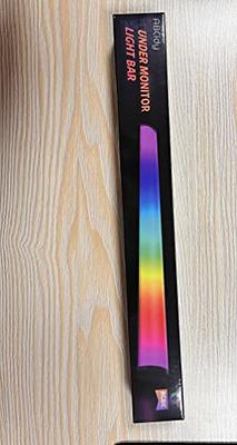 ABCidy Under Monitor Light Bar, RGB Screenbar Light Desk Lamp Computer,  Dimmable LED with Dynamic Rainbow Effect, Gaming USB Powered, Remote  Control