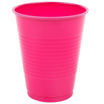 100 PC Bulk Solid Color Plastic Cups 4 16 oz