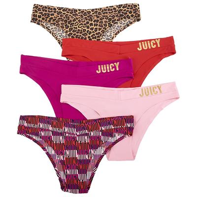 Juicy Couture 5-pack Logo Briefs in Pink