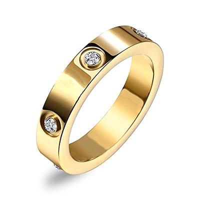 18k White Gold Plated Wedding Ring Sets for Him and Her Women Men Titanium  Stainless Steel Bands 2Ct Cz Couple Rings Size 11&7 - Yahoo Shopping