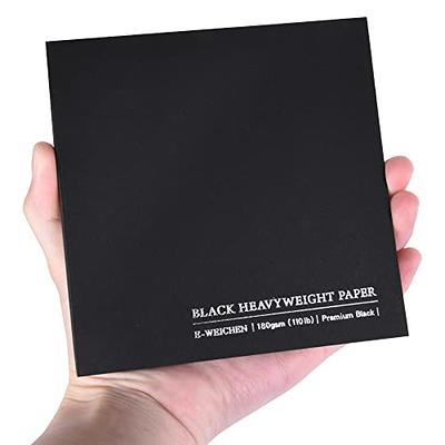 Black Paper Sketch Book: A Large Sketch Book For Use With Gel Pens