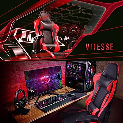 Gaming Chair Racing Office Computer Ergonomic Video Game Chair Backrest And  Seat Height Adjustable Swivel Recliner With Headrest And Lumbar Pillow Esp  - Yahoo Shopping