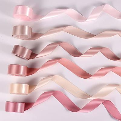 Double Sided Satin Polyester Balloon Ribbon for Fabric Thick Ribbon for  Crafting,xmas,valentine,bouquets,cake Wedding Party Decoration 