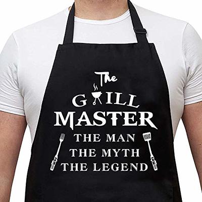 Personalized Apron Grill Daddy Grilling Apron For Men Smoker Grill  Accessories Cotton Apron For Dad Chef