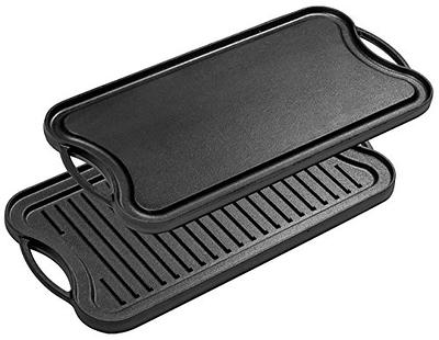 Non Stick Grill Pan, Cast Iron Griddle, Double Sided Baking Cooking Tray,  Flat Top Griddle For Stovetop, Barbecue Plate, Cookware, Kitchenware,  Kitchen Supplies, Kitchen Items - Temu