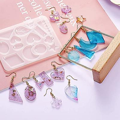  KuuGuu 2 PCS Resin Keychain molds,for epoxy Resin with Holes,  Mold for DIY Wind Chimes, Earring Molds for Epoxy Resin, Pendant, Earrings,  Necklace, Keychains : Arts, Crafts & Sewing