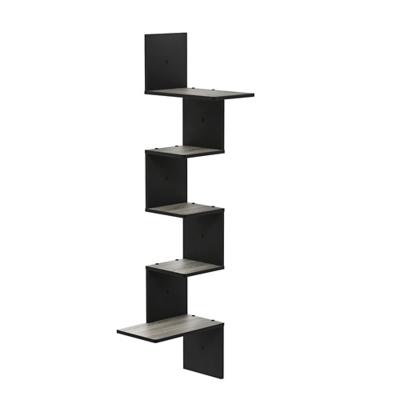 RiverRidge Home La Crosse 3 Hook Wall Shelf - Black