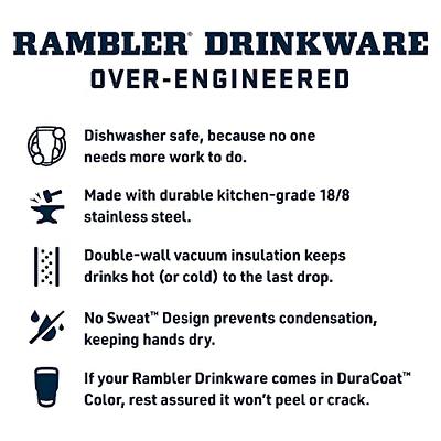YETI Rambler 35 oz Straw Mug, Vacuum Insulated, Stainless Steel, Black