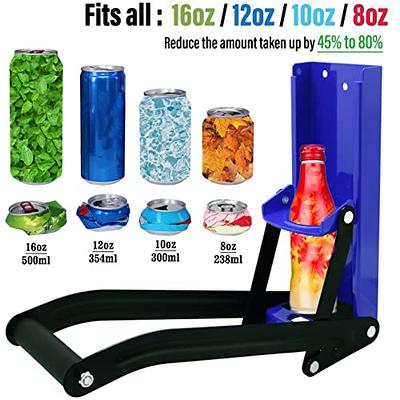16oz 500ML Can Press Bottle Crusher Metal Can Crushers Heavy Duty Bottle  Opener Smasher Kitchen Tools For Soda Beer Cans Bottles