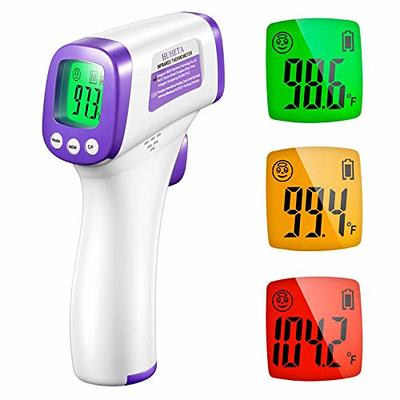 CRFISH Forehead Thermometer, Adult Children Infant Non-Contact Infrared  Thermometer with Fever Alarm, Silent Mode and Memory Function, for  Measuring