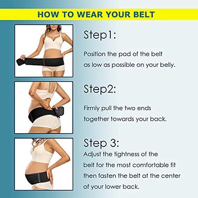 ChongErfei Maternity Belt, Pregnancy 3 in 1 Support Belt for  Back/Pelvic/Hip Pain, Maternity Band Belly Support for Pregnancy Belly  Support Band (M