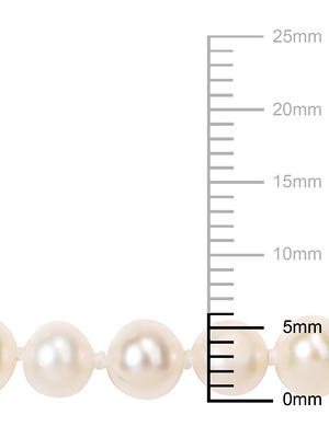 Cultured Freshwater Pearl (6-7mm) Double Strand 18 Collar Necklace