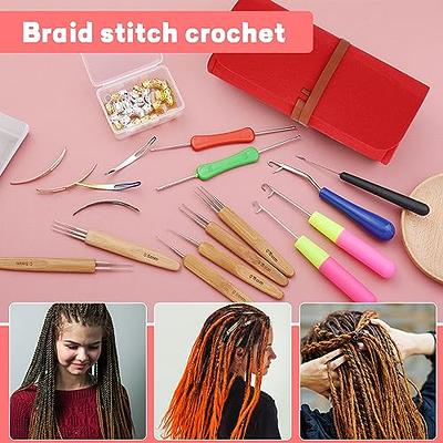 1/3/5Pcs Crochet Hook Needle Plastic Handle Hair Weaving Crochet Needle For  Hair Knitting Crochet Needles For Dreadlocks Braids