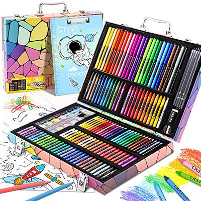  iBayam Art Supplies, 149-Pack Drawing Kit Painting Art Set Art  Kits Gifts Box, Arts and Crafts for Kids Girls Boys, with Drawing Pad,  Coloring Book, Crayons, Pastels, Pencils, Watercolor Pens (Blue)