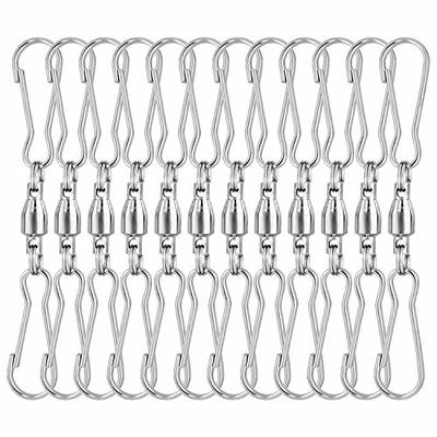 Wholesale CHGCRAFT 30 Pcs Stainless Steel Spinning Dual Clip Swivel Hooks  for Wind Spinners Hanging Windsock Bird Feeders Party Supply Rotating  Display S Hooks 67~88mm 