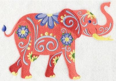 Authentic Hotel and Spa Turkish Cotton Elephants Embroidered Teal