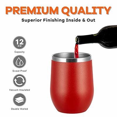 Portable Wine Glass With Drink Through Lid