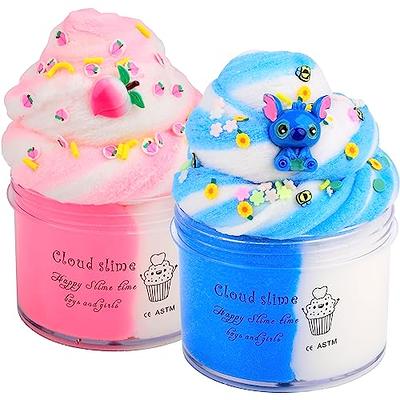 Vishare Christmas Slime Kit for Girls 8-12,DIY Butter Slime Toys for  Girls,16 Pack Ice Cream Toy and Cup Cake Slime Fluffy Putty Toys,Crystal  Smile