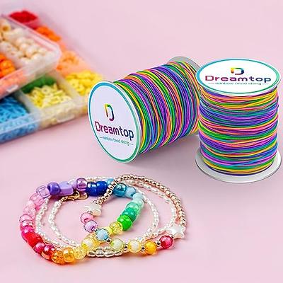 PAXCOO 488Pcs String Bracelet Making Kit, Friendship Bracelet String Kit  with 50 Skeins Embroidery Floss Cross Stitch Thread, 400Pcs Friendship  Bracelet Beads, 37Pcs Embroidery Tools and Storage Box