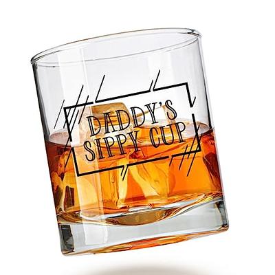 Daddy's Sippy Cup Bourbon Glass Fathers Day Gifts Dad 