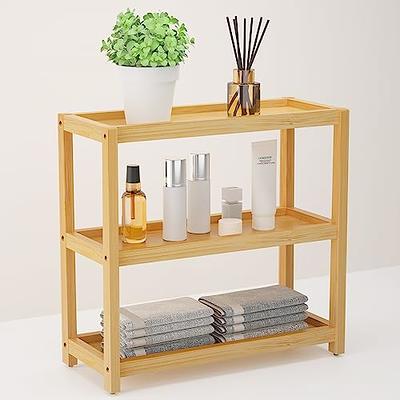 Kitchen Spice Rack Standing Shelf, 2-Tier Corner Storage Shelf, Bathroom  Countertop Organizer, Vanity Tray Cosmetic & Makeup Storage, Silver&Black -  Yahoo Shopping