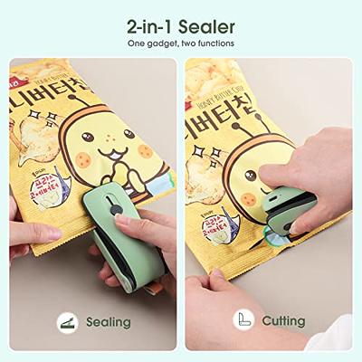 Mini Heat Bag Sealer - Portable Chip Sealer Kitchen Gadget, Food Seal Bag  Resealer for Food Storage, Reusable Handheld Bag Sealer for Chip Bags, Foil