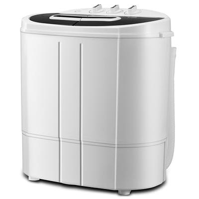 INTERGREAT Mini Washing Machine, 17.6 Lbs Portable Compact Washer Machine  and Dryer Combo w/11 Lbs Small Twin Tub Washer and 6.6 Lbs Spin Cycle for