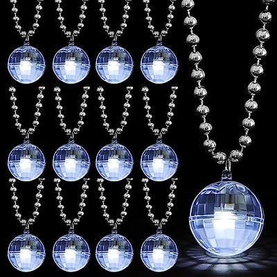 1970s Disco Diva Mirror Ball Necklace