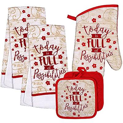 Mainstays, 20 Piece Set, Terry & Flat Kitchen Towel, Dish Cloth, Flour Sack,  Oven Mitt, Pot Holder 