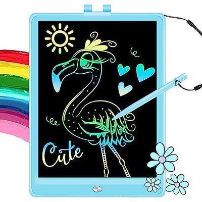 Newnaivete LCD Writing Tablet, 2 Pack 10 inch Colorful Doodle Board Drawing Pad for Kids, Erasable Electronic Painting Pads, Learning Educational Toy