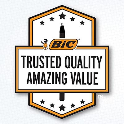 BIC Cristal Xtra Smooth Black Ballpoint Pens, Reliable Medium Point  (1.0mm), 12-Count Pack