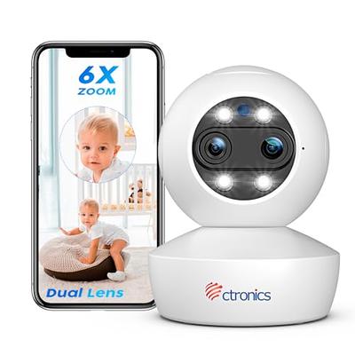 Ctronics 360° View PTZ Wireless WiFi Security Camera Outdoor, 2.4G