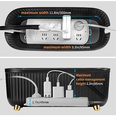  HomeBliss Bamboo Large Cable Management Box Cable