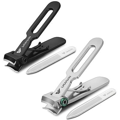 Gloniawor Nail Clippers, Splash Proof Nail Clippers for Thick Nails for  Seniors