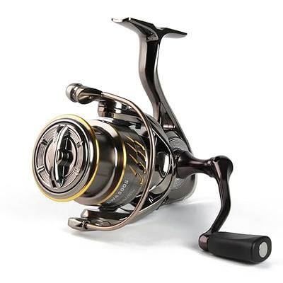 Spinning Fishing Reel, High Speed Spinning Reel with 5.2:1 Gear Ratio,  22-30 LB Powerful Drag System, 9+1BB, Lightweight Smooth Fishing Reels