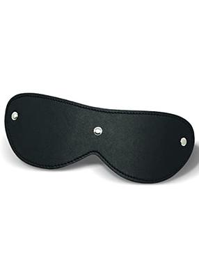 Soft Leather Blindfold Mask Black