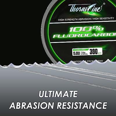 ThornsLine 100% Pure Fluorocarbon Fishing Line - Premium Leader Material  from Japan - High Strength, Abrasion-Resistant, Fast Sinking - Freshwater  and Saltwater Fishing Leader (15LB/0.30mm/300Yds) - Yahoo Shopping