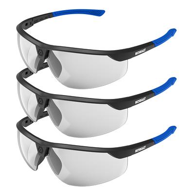 Kobalt 3 Pack Clear Anti-Scratch Plastic Safety Glasses in Blue | 54381