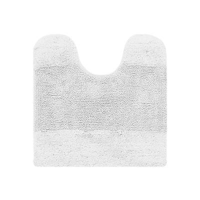 Better Trends Granada 21 in. x 34 in. White 100% Cotton Rectangle Bath Rug