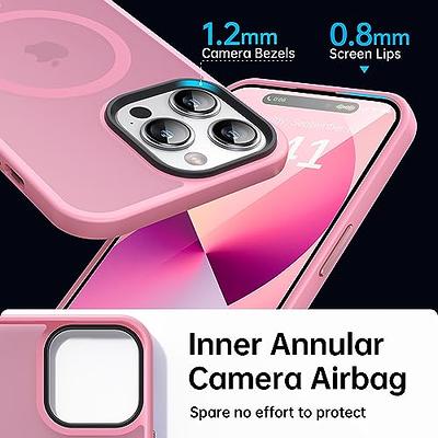 Lamicall Magnetic Case for iPhone 14 Pro/14 Pro Max [ Anti-Slip Edge ]