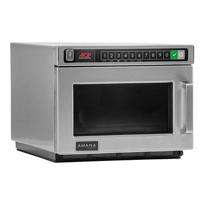 Solwave Stainless Steel Commercial Microwave with Push Button Controls -  120V, 1000W