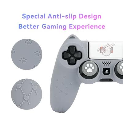  GeekShare Cat Paw PS5 Controller Skin Anti-Slip Silicone Skin  Protective Cover Case for Playstation 5 DualSense Wireless Controller  (Grey) : Video Games