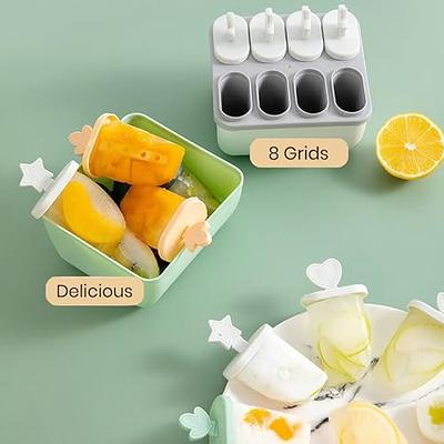 8 Grids Ice Cream Mold Ice Mould Handmade Dessert Popsicle Mold