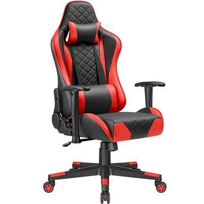 Lacoo PU Leather Gaming Computer Chair with Footrest and Lumbar