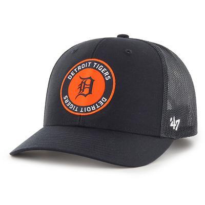 Men's Fanatics Branded Navy/Orange Detroit Tigers Heritage Foam Front Trucker Snapback Hat