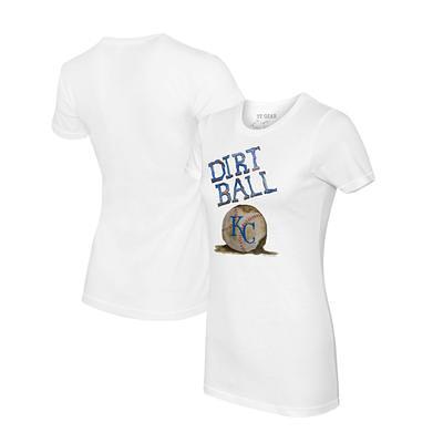 Kansas City Royals Tiny Turnip Girls Youth Triple Scoop Fringe T-Shirt